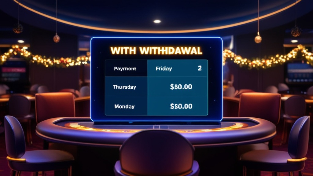 Donkere casinoomgeving met uitbetaling die doorloopt in het weekend